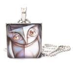 Artistic Abstract Owl Woodl..